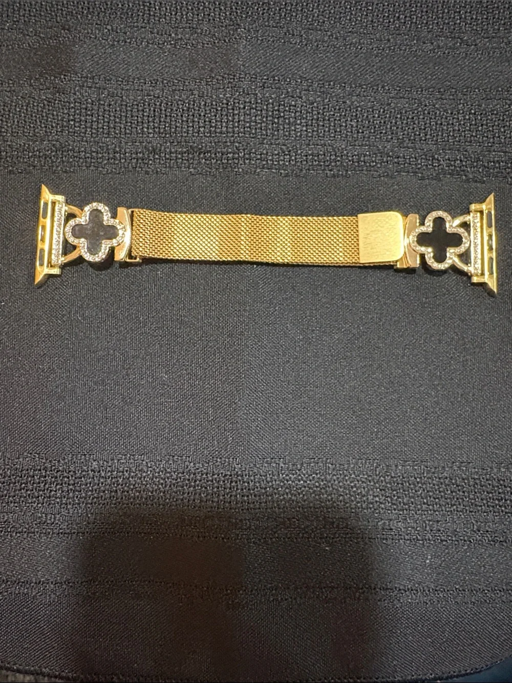 Gold Mesh Apple Watch Band Connector Strap